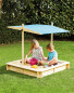 TP Wooden Sandpit with Canopy