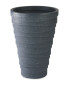 Tall Charcoal Round Planter