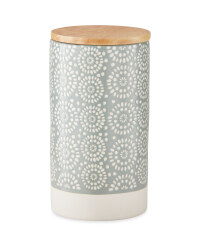 Large Embossed Kitchen Canister