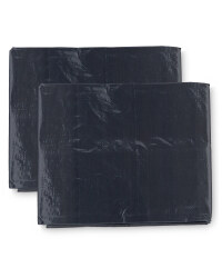 2-Pack Tarpaulin 3x2m - Anthracite