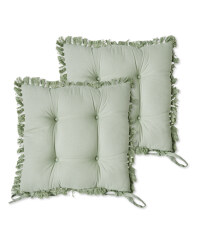 Belavi Tassel Seat Pads 2 Pack - Sage
