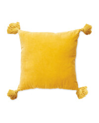 Kirkton House Tassel Cushion - Ochre