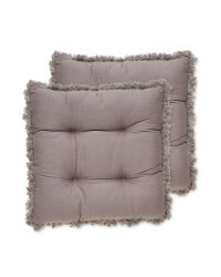 Tassel Seat Pads 2 Pack - Charcoal