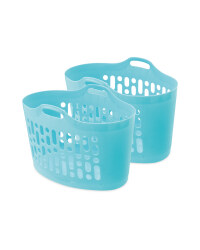 Teal 50L Flexi Laundry Tub 2 Pack