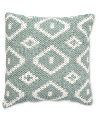 Teal Diamond Cushion