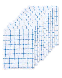 Blue Terry Tea Towels 10 Pack