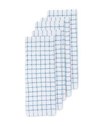 Teal Cotton Terry Tea Towels 5 Pack