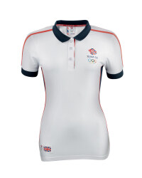 Team GB Ladies Polo Shirt - White
