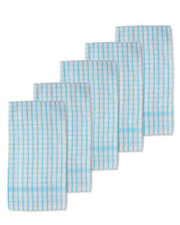 Terry Tea Towels 5-Pack - Blue