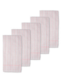 Terry Tea Towels 5-Pack - Pink