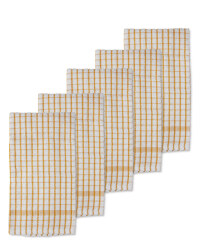 Terry Tea Towels 5-Pack - Yellow