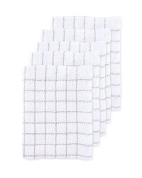 Grey Terry Tea Towels 5 Pack