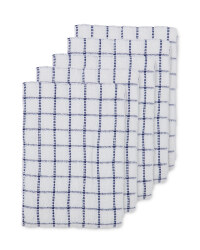 Terry Tea Towels 5 Pack - Blue