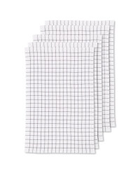 Terry Tea Towels 5 Pack - Dark Grey