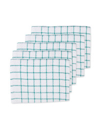 Terry Tea Towels 5 Pack - Emerald