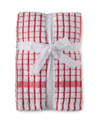 Terry Tea Towels 5-Pack - Flame Scarlet