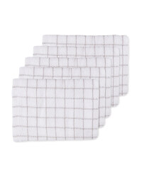 Terry Tea Towels 5 Pack - Grey