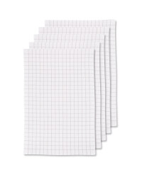 Terry Tea Towels 5 Pack - Light Grey