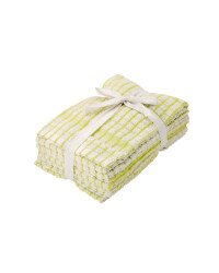 Terry Tea Towels 5 Pack - Lime