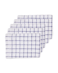 Terry Tea Towels 5 Pack - Navy