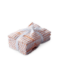 Terry Tea Towels 5 Pack - Orange