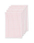 Terry Tea Towels 5 Pack - Sharon Red