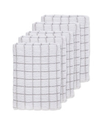 Grey Terry Tea Towels 5 Pack