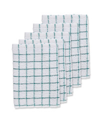 Green Terry Tea Towels 5 Pack