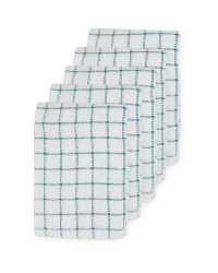Blue Terry Tea Towels 5 Pack