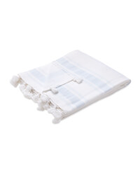 Three Stripe Hammam Towel - Blue