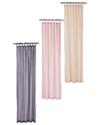 Tie Top Curtains 2 Pack