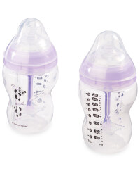 Tommee Tippee Anti-Colic Bottles - Purple