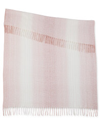 Kirkton House Tonal Weave Throw - Dusky Pink