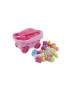 Toy Trolley with Bricks - Pink