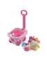 Toy Trolley with Bricks - Pink