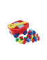 Toy Trolley with Bricks - Red