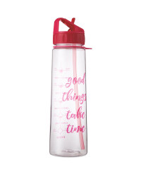 Bright Pink Hydration Tracker Bottle