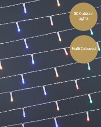 50 Clear/Multicoloured LED Lights