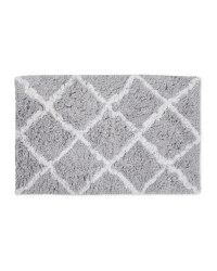 Tufted Grey Bath Mat