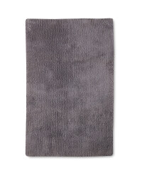 Tufted Luxury Bath Mat - Silver