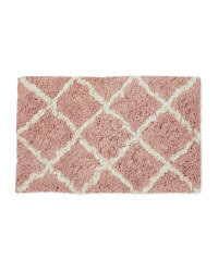 Tufted Pink Bath Mat