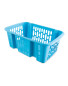 Turquoise Plastic Basket Set 2 Pack