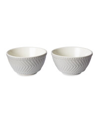 Stoneware Mixing Bowls 2 Pack - Grey