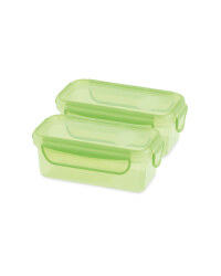 Twin Snack Container - Green