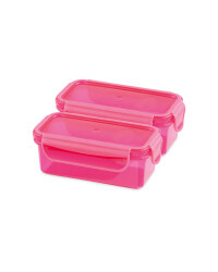 Twin Snack Container - Pink