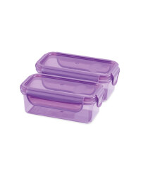 Twin Snack Container - Purple