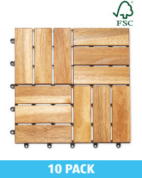 Two Direction Wooden Decking Tiles