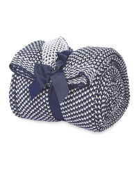Kirkton House Two Tone Throw - Blue