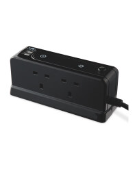 USB Surge Protected Power Block - Black