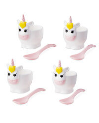 Unicorn Egg Cups & Spoons Bundle